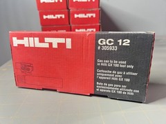 Hilti GC12 Gas Canister for Gx100 Fuel Cells GC 12 GX 100 – READ EXPIRED NEW NOS