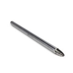 BHA Long Tungsten Carbide Burr Rotary File, Double Cut – 6 inch x 1/4 inch Shank