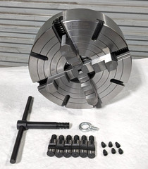 12″ Independent 4 Jaw Lathe Chuck D1-6 Mounting 3.74″ Through Hole 429-4126