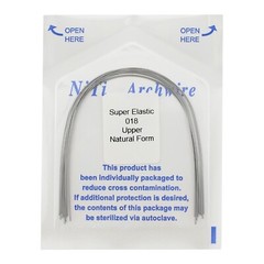 100pc Dental Orthodontic Arch Wires Niti Rectangular Round Natural 1622 012 016