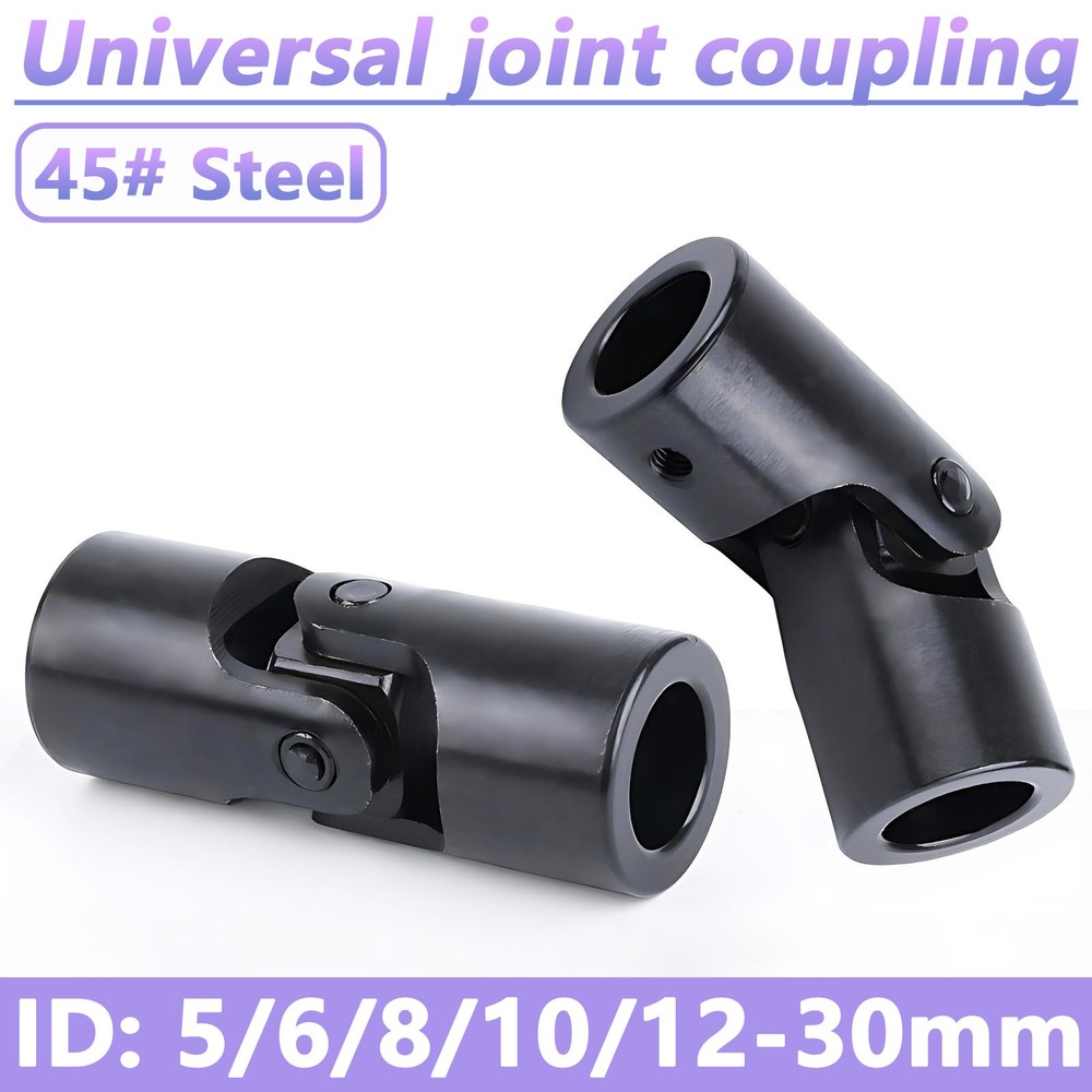 Universal joint coupling Flexible U-Joint Connector 45# Steel Connector 5mm-30mm