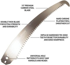 Sherrill Notch 13in Saw Blade w/ Hook – Arborist Climbing Fanno Hand Pole 35167