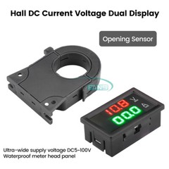 DC0-300V 50/100/200/400A Isolated Current Voltage Meter Hall Ammeter Voltmeter