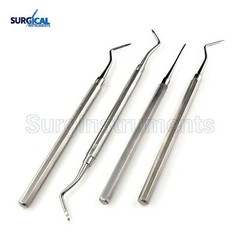 4 Pcs Dental Straight Surgery Extraction Root Tip Apical Elevator German Grade