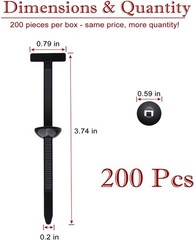 200PCS-Universal Cable Tie Buckle, Heavy Duty Self-Locking Nylon Zip Ties Holder