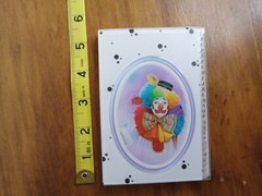 Vintage Clown Address Book 1980s Made in Hong Kong Lisa Frank?