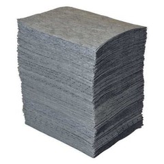 1 PC Brady ‘GP200 Sorbent Pad, 44 gal, 15 in x 19 in, Universal, Gray, 200