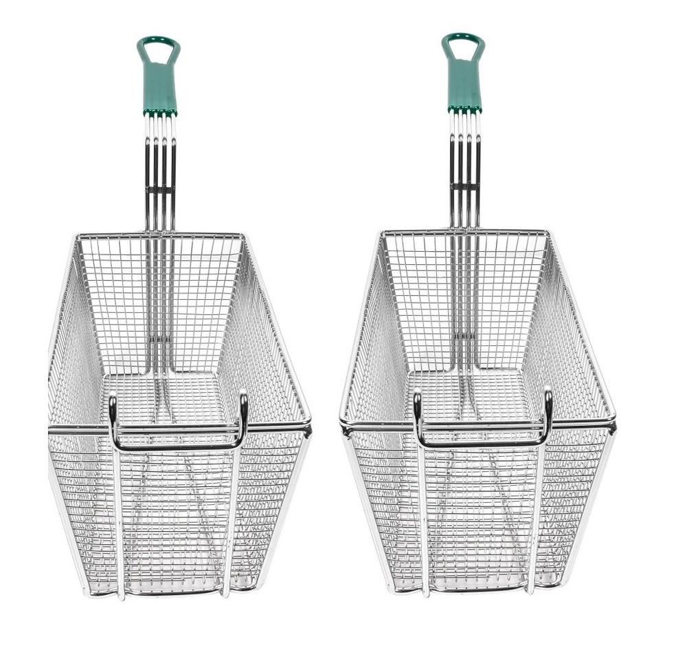 Heavy Duty Deep Fry Basket *(13-1/4″L x 6-1/2″W x 5-7/8″H) *(2-Pieces of Pack)