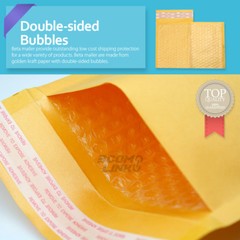 #0 6×10 (6×9) KRAFT BUBBLE MAILER SELF SEAL SHIPPING BAG ENVELOPE 25,50,100,250