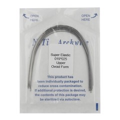 US 100PCS Orthodontic Niti Arch Wire Super Elactic Ovoid Form Round Rectangular