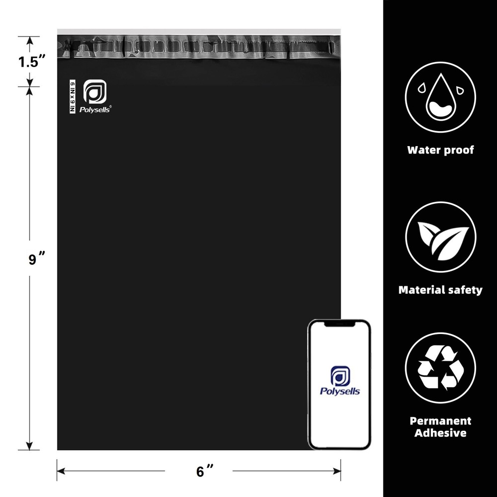 Poly Mailers Shipping Bags – 6×9 7.5×10.5 9×12 10×13 12×15.5 14.5×19 19×24 24×24