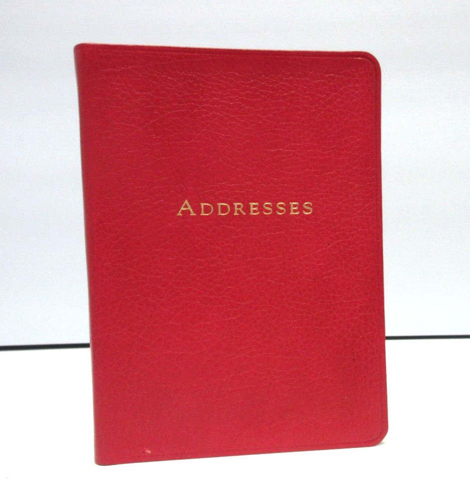 Address Book Desk Size 5×7″ Leather Softcover Graphic Image Pink