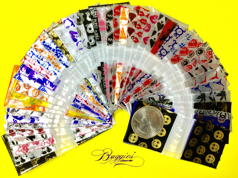 BaggiesSince1987 – 125125 Design Zip Bags 300PCS METALLIC 30DSN MIX, READ DETAIL