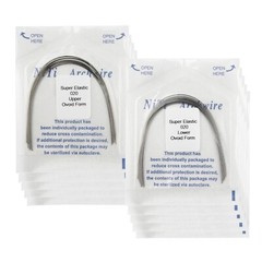 US 100PCS Orthodontic Niti Arch Wire Super Elactic Ovoid Form Round Rectangular