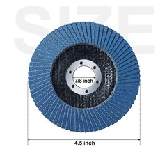 40 GRIT 40 PACK 4-1/2″ ZIRCONIA FLAP DISC ANGLE GRINDER SANDING GRINDING WHEELS