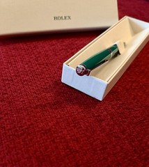 Rolex Green Emerald Emblem Twist Ballpoint Pen AD VIP Gift Original Guaranteed