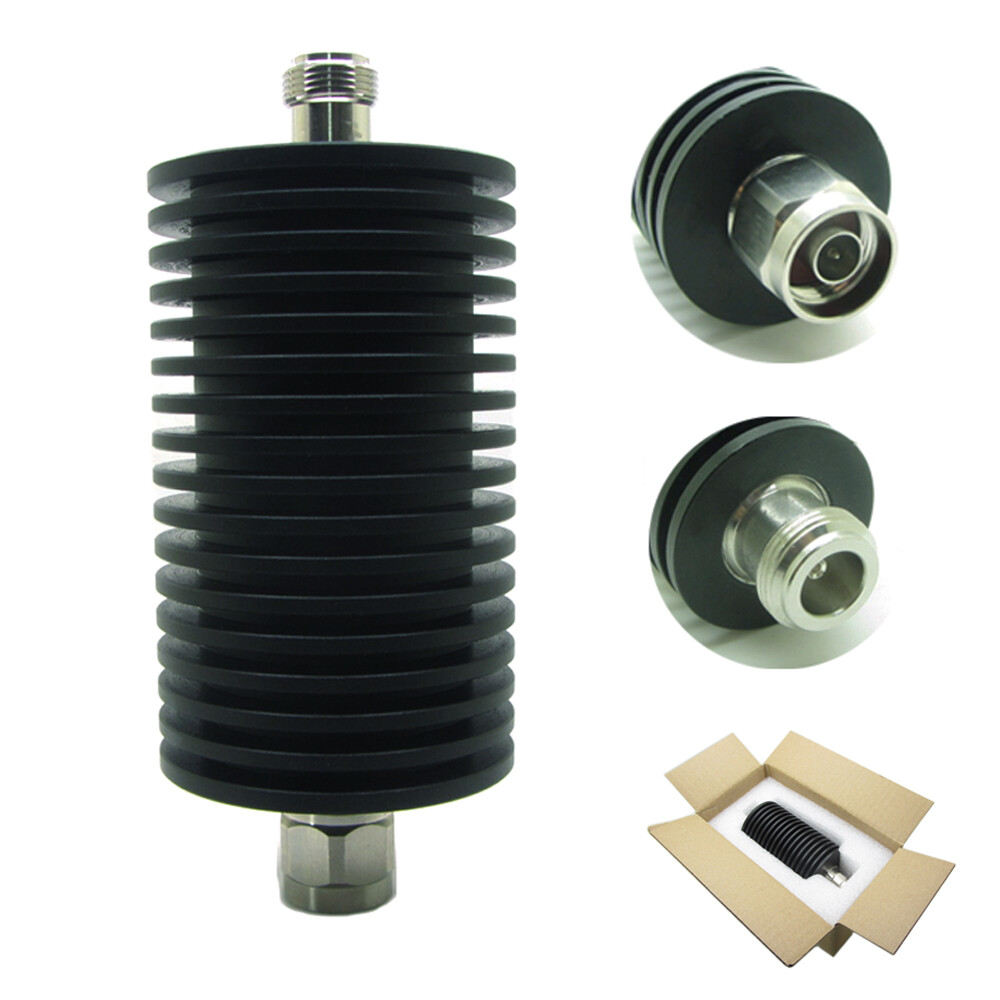Round RF Coaxial Attenuator 100W 1dB-60dB N Type Male to Female DC-3.0GHz 50 Ohm