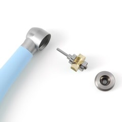 2 Color Dental LED Integrate E-generator High Speed Handpiece 3 Way Spray 4Holes