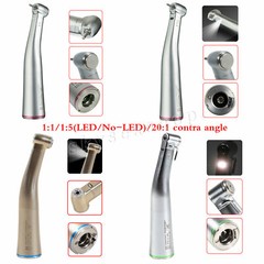 Dental 1:5/ 1:4.2/ 20:1/ 1:1 LED Fiber Optic Contra Angle fit NSK Electric Qa