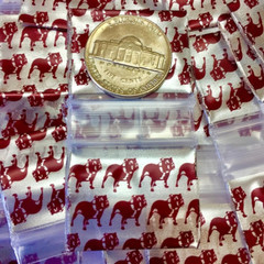 BaggiesSince1987- 12510-S ZIP SEAL “TOP DOG” DESIGN BAGS 1000 PCS, 👀Details🔽