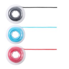 Dental Ortho elásticos cadena látex ligadura elástica bandas para soportes Ties