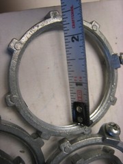 4 yes 4 Arlington Grounding Locknuts GL200 — 2” Qty 4