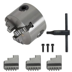 3 Jaw Lathe Chuck Manual Chuck 3″ Self-centering Lathe Drilling Part K11-80 80mm