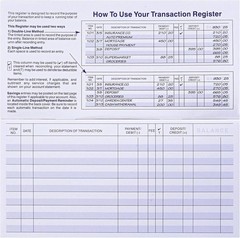 24 PCS Check Registers for Personal Checkbook, Easy to Read Checkbook Register