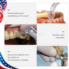 AZDENT M4 Dental Alumina Air Abrasion System Micro-etcher Polisher 4 Hole…