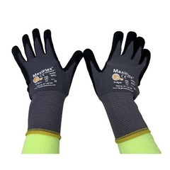 3 Pack MaxiFlex Endurance 34-844 Seamless Knit Nylon Work Glove with Nitrile …