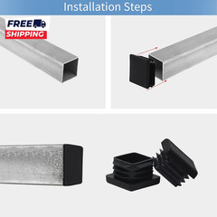 1 1X1 Square Tube End Cap Plastic Plugs 1X1 1 Inch Square Tubing Plug 1X1 Tube