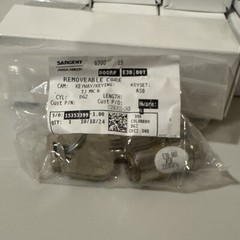 Sargent Assa Abloy Removable Core Large Format Cam Cylinder DG2630015 W/2keys B7