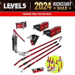 LEVEL5 Finishing Set, Mega Flat Boxes, Corner Finisher + Std. Handles | 4-608
