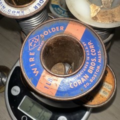 Lot of Solder Spools Over 3 Pounds! Various Sizes 10 Rolls Used