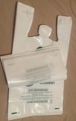 Extra Heavy Duty 1/6 21 x 6.5 x 11.5 4.0 mil T-Shirt Plastic Grocery Shopp Bags