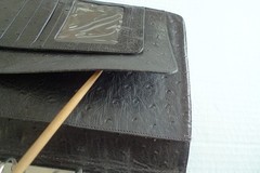 MULBERRY – A5 OSTRICH TEXTURED LEATHER PLANNER & PAPER SHEETS – MADE IN UK