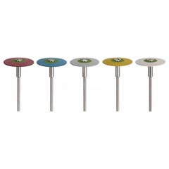 5 Types Dental Rubber Diamond Polisher Wheel Disc HP For Porcelain/Zirconia 26MM