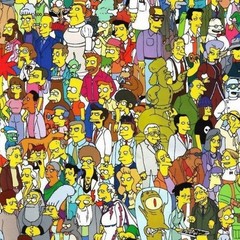 SImpsons All Characters – 16″ x 48″ Hydrographic Film Hydro Dipping