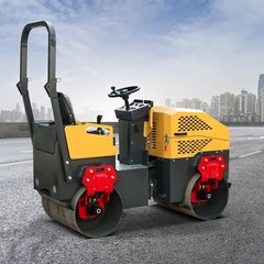 Factory Direct Sale Garden Soil Asphalt 1.5 Ton Vibrating Drum roller