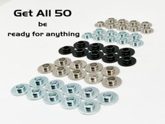 10-50 pc M6 Shoulder Collar Washer packs Bundle Deal get all 5 types and Save $$