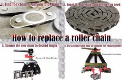 #35 NP Nickel Plated Roller Chain 10 Feet with 2 Connecting Links Anti-Corrosion