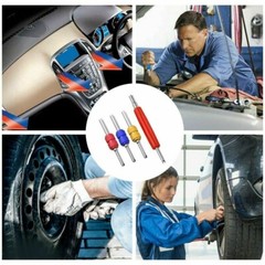 4PCS Dual Schrader Valve Core Remover Tool A/C HVAC Air Conditioning Tire Repair