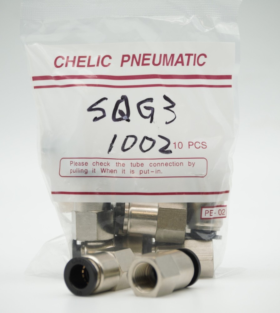 CHELIC SQG3 1002 Ø10-1/4″ BSPT Female push to connector Fitting (10 PCS PER BAG)