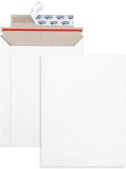 100 9.75×12.25 RIGID PHOTO DOCUMENT CARD MAILERS ENVELOPES STAY FLATS RECYCLABLE