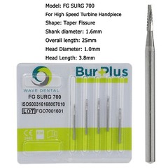Wave Dental Surgical Burs 702 701 703 High Speed Long Shank Carbide bur FG SURG