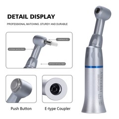 Dental Contra angle handpiece Low Speed push button 2.35mm For lab E-type motors