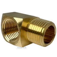 2 Pack 1/2″ NPT Brass Street Elbow 90 Degree Pipe Thread Fitting Male Female