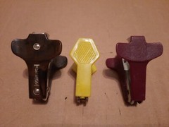 Three Vintage Staple Pullers 1 Bostitch Hong Kong, 1 Taiwan “Yellow” , 1 China