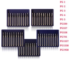 Dental Carbide Burs FG1/2/3/4/5/6/7/8 Round for High Speed Handpiece 10 -100Pcs