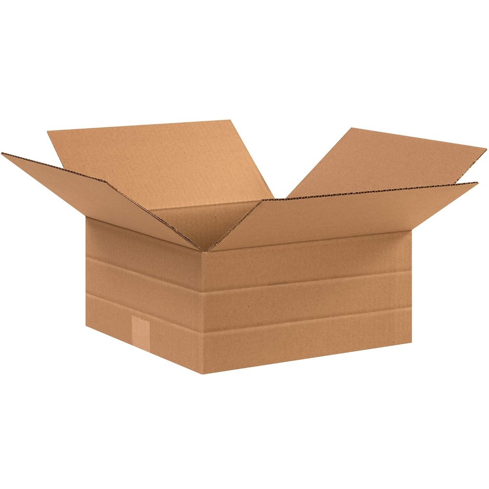 25 12-1/2″ x 12-1/2″ x 6″ Multi-Depth Corrugated Boxes
